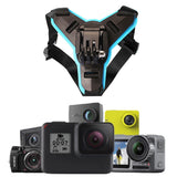 Helmet Chin Mount Holder Motorcycle Strap Quick Release Shockproof Blue