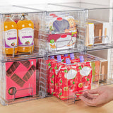 4PCS Stackable Storage Drawers Easily Assemble for Skincare Storage Medium