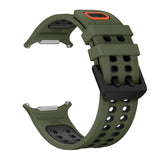 Silicone Watch Band Compatible With Samsung Galaxy Watch Ultra2 Ultra 2025 47mm Army Green