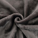 Soft Double-Sided Throw Blanket  Fuzzy Warm Reversible Blanket for Couch Bed Sofa Grey