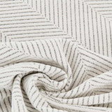 Sofa Throw Blanket with Tassel Edges Vintage Couch Cover for Sofas Chairs Beige