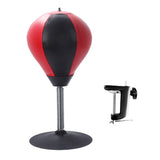 Desktop Punching Speed Ball with Clamp and Suction Cup Black & Red