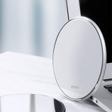 Fast Wireless Charger Pad with Mirror Surface for Smartphones White