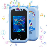 Unicorn Smartphone Learning Toy with Camera for Kids Ages 4 and Up Blue