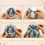 Christmas Patchwork Ball DIY Craft Kit for Adults Ornaments Style 2