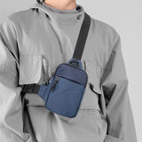 Travel Sling Bag for Men Small Crossbody Bag Water-resistant Casual Phone Chest Bag Blue