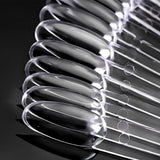 100 PCS Clear Nail Sticks with Ring Nail Art for Polish Display Round Shapes