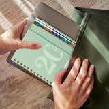 2027 A5 Weekly Planner Notebook Hardcover Calendar January to December Green