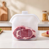 Wide Mouth Stand Up Silicone Sealed Food Storage Bag for Kitchen Use Transparent