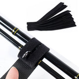 Fishing Rod Straps 10PCS Clips for Casting Spinning Fly Rod Black
