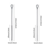 2Pcs Silicone Straw Cleaner Brushes Reusable Straw Cleaner with Bendable Steel Core Gray