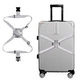 2 Pcs Luggage Straps Bag Bungee Connector Travel Strap Silver