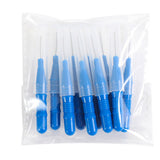30 PCS Mini Cleaning Brushes for Braces Teeth Lashes and Brows Blue