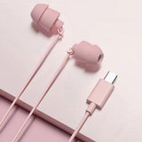 In-Ear Sleep Earphone Anti Noise Ultra Soft Headphone Earbuds Headsets Phones Pink