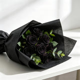 10 PCS Crepe Paper Sheets 50x100cm for Gift Wrapping and Flower Crafts Black