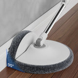 360 Degrees Rotatable Mop Bucket Kit Extendable Handle Floor Wall Cleaning Mop with 4 Replacement Mop Pads
