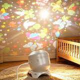 8 Pattern Christmas Projector Lights for Indoor Bedroom Living Room Car White