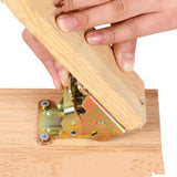 4Pcs 90 Degree Folding Table Leg Brackets Self Lock Foldable Hinge DIY Heavy Load Gold