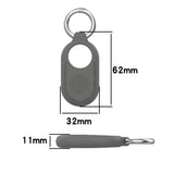 4 Pack Silicone Cases Compatible with Samsung Galaxy SmartTag2 Protective Covers with Key Rings Style 2