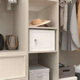 Small Secure Box with Key Lock for Cash Jewelry White