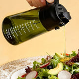 470ml Glass Oil Sprayers with Measurement Marks Dual Spray and Pour Mode Oil Dispensers Green