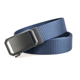 Stretch Tactical Belt for Men Military Work Rigger Hiking Nylon Web Ratchet Quick Release Belt Navy Blue