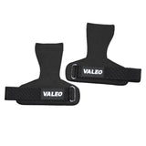 Pair of Weight Lifting Gloves Adjustable Hook and Loop Wrist Strap for Deadlift and Powerlifting Gym Workout Lifting Hooks Black