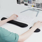 3Pcs Gaming Mouse Pad with Ergonomic Wrist Rest Black