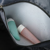 Trendy Gradient Duffle Bag Expandable Overnight Bag Foldable Carry On Bag with Dry Wet Separation Pocket Blue