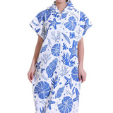 Hooded Zip Up Changing Robe Adult Microfiber Beach Towel Poncho Style 1