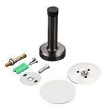 4 PCS No Drilling Door Stops Easy Installation with Strong Adhesive Tapes for Bottom Gray