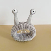 Face Wash Headband Snail Spa Makeup Hair Bands Cartoon Cute Elastic Headband Hair Accessories Grey