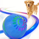 Interactive Smart Dog Ball Toy with LED Lights – Moving & Bouncing Ball for Dogs and Puppies Blue