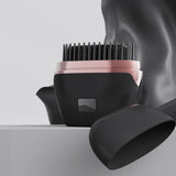 Mini Hair Straightener Rechargeable Portable Hair Straightener Brush Black