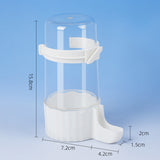 Quail Chick Waterer with Anti-Drowning Shallow Tray for Cage with Anti Drowning Tray White