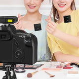 2Pcs Wireless Lavalier Microphone Lapel Microphone for Interview Vlog Live Stream iPhone Lightning Style