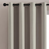 100% Blackout Curtain Panel with Black Liner – Heat & Light Blocking Khaki