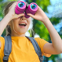 4X30 Binocular for Kids Bird Watching Hiking Outdoor Exploration Christmas Birthday Pink