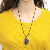 5Pcs Woven Necklace Rope Leather Cord Adjustable Rope for DIY Jewelry Coffee