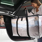 2Pcs 92L Oversized Moving Bag Transparent Christmas Holiday Heavy-Duty Storage Tote