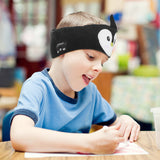 Bluetooth Sleep Eye Mask Travel Wireless Sleeping Music Headband Earphone Black Penguin