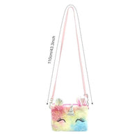 Cute Unicorn Sling Bag Set for Girls Rainbow Crossbody Bag Dress Up Accessories Style 3