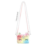 Cute Unicorn Sling Bag Set for Girls Rainbow Crossbody Bag Dress Up Accessories Style 3