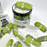 60PCS Positive Pickles Affirmation Cards Jar – Motivational Gift for Women and Teens Style 1