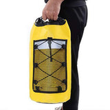 Roll-Top Backpack Dry Bag with Handle for Fishing Boating and Camping Yellow