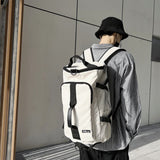 3-in-1 Sports Duffle Bag Travel Backpack Weekender Overnight Bag White