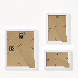 15 Piece Picture Frame Set Multi-Size Collage for Wall or Tabletop White