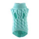 Puppy Dog Winter Sweater Knitted Jumper for Small Dogs Sky Blue