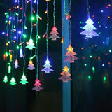 4m Waterproof Curtain String Lights for Christmas Window & Party Decorations Style 3