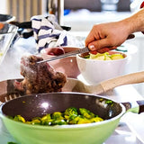 2PCS Kitchen Cooking Tongs Tweezers Stainless Steel Kitchen Round and Straight Head for Grilling Cooking Silver